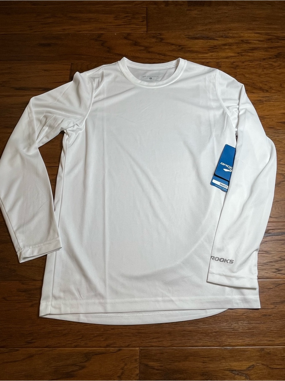 Brooks Podium White Long-Sleeve Performance Tee